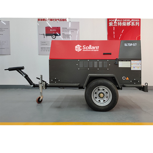 Compresseur d'<span class=keywords><strong>air</strong></span> portable diesel à vis pour la construction, 185CFM 375CFM, pour <span class=keywords><strong>marteau</strong></span>-<span class=keywords><strong>piqueur</strong></span>, démolition de béton et battage de pieux - Product Image 3