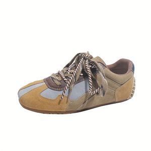 Zapatos Deportivos Casuales para Mujer, Estilo Retro 2026, con Doble Cordón, Suela Suave, de Gamuza Vacuna - Product Image 6