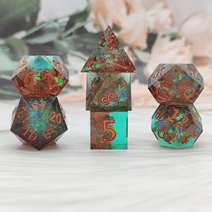 <span class=keywords><strong>Super</strong></span> september Dungeon et dragon dés rpg résine dnd dés tranchants dés - Product Image 4