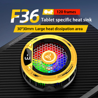 Refroidisseur de téléphone portable avec anneau lumineux coloré et design à écran plat pour le refroidissement des jeux, refroidissement semi-conducteur