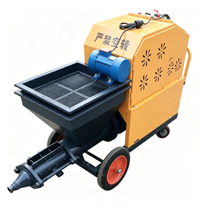Machine à projeter du mortier pour l'application de mortier imperméabilisant sur <span class=keywords><strong>les</strong></span> <span class=keywords><strong>murs</strong></span> intérieurs <span class=keywords><strong>des</strong></span> sous-sols - Product Image 1