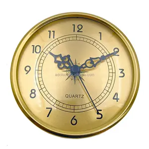 108mm 4 1/4 inches Brass Bezel Metal Clock Insert Clock Fit up Clock Head