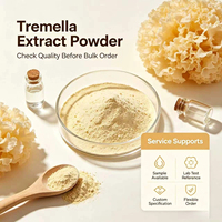 Fabriekslevering op maat gemaakte OEM Tremella-extractpoeder, natuurlijk schimmel extract, groothandel in bulk voor voedingsmiddelen & nutraceutische grondstoffen