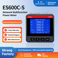 Compteur de puissance triphasé EASTSONG ES600C-S-E4 Classe 0.2S kWh Harmonique 2-31 4DI 2DO Sortie Impulsion RS485 Modbus RTU/DL/T645 LCD