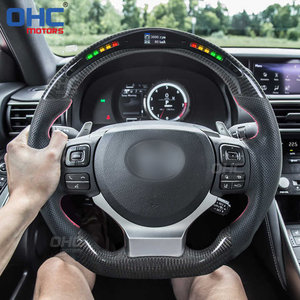 Volant en fibre de carbone à affichage Led personnalisé pour Volante <span class=keywords><strong>Lexus</strong></span> Is Nx Isf <span class=keywords><strong>Ct</strong></span> Gsf <span class=keywords><strong>200h</strong></span> Volant Led Smart Performance Ohc - Product Image 1