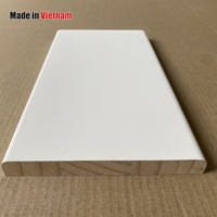 Panneaux muraux en bois massif blanc apprêté style Shiplap moderne