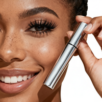 Mascara en tube personnalisé vegan en gros sous marque privée, logo personnalisé, mascara noir 4D à fibres haute pigmentation, résistant à l'eau, en vrac
