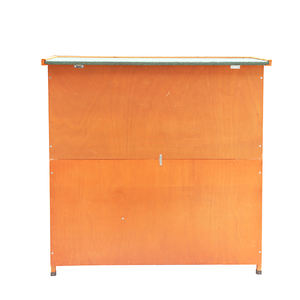 Toptan özelleştirilmiş büyük ahşap tavşan kafesi iki katmanlı tel Pet ev kafes tavşan kafesi - Product Image 6