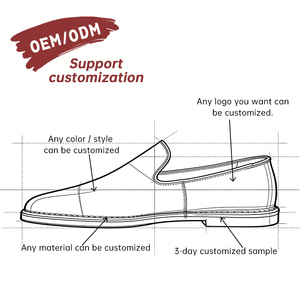 Mocasines Retro Personalizados OEM para Hombre, de Cuero Vacuno de Primera Calidad, Impermeables, Transpirables, Antideslizantes, para Negocios, Casual, Oficina y Carrera Profesional - Product Image 3