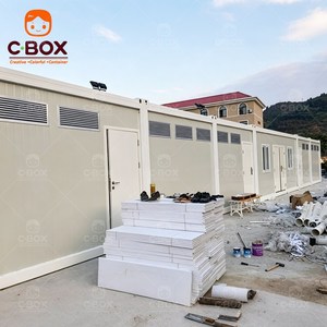 บ้านสำเร็จรูปแบบโมเดิร์น Cbox ประกอบง่าย เหมาะสำหรับสำนักงาน ค่ายทำเหมือง ห้องอาบน้ำ ห้องนอน ห้องออกกำลังกาย โกดังสินค้า บ้านคอนเทนเนอร์แบบแพ็คสำเร็จ - Product Image 2