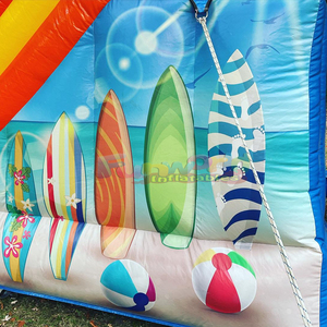 Castillo inflable de playa, brincolín inflable de calidad comercial con tobogán. - Product Image 5