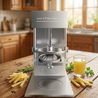 Machine à frites électrique multifonctionnelle QD-H004 400W, extracteur de jus de légumes et fruits et trancheuse à frites pour usine de snacks