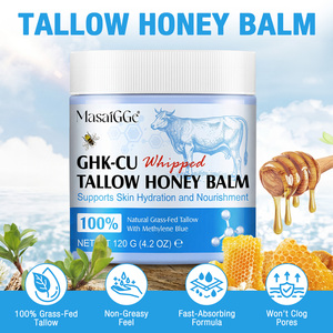 MasaiGGe Balsamo Idratante <span class=keywords><strong>100</strong></span>% Naturale <span class=keywords><strong>al</strong></span> Sego di Manzo Grass-Fed e Miele, Crema <span class=keywords><strong>Viso</strong></span> Coreana con Peptidi di Rame GHK-Cu per la Cura della Pelle - Product Image 5