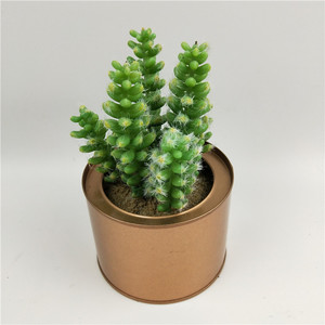 卸売人工鉢植え植物、家庭やデスクの装飾用、UV耐性PVC/PE葉、最低注文数96個、低メンテナンス鉢 - Product Image 5