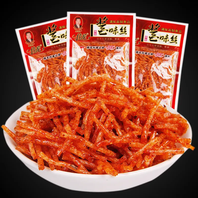 Sacchetti da 20g snack cinesi snack di fagioli di Mala bastoncini di glutine Latiao snack a strisce piccanti dal gusto affilato