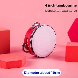 Orff แทมบูรีนเด็กระฆังมือเต้นรำไม้สอนสำหรับโรงเรียนอนุบาลเครื่องดนตรีใน<span class=keywords><strong>กระเป๋า</strong></span> - Product Image 3