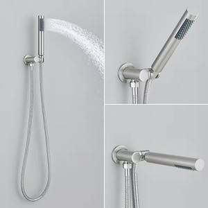 Cabezal <span class=keywords><strong>de</strong></span> ducha <span class=keywords><strong>de</strong></span> mano redondo negro mate, juego <span class=keywords><strong>de</strong></span> ducha cromado, soporte <span class=keywords><strong>de</strong></span> pared ajustable, <span class=keywords><strong>Kit</strong></span> <span class=keywords><strong>de</strong></span> ducha <span class=keywords><strong>de</strong></span> <span class=keywords><strong>baño</strong></span> <span class=keywords><strong>de</strong></span> mano, soporte <span class=keywords><strong>de</strong></span> latón - Product Image 6