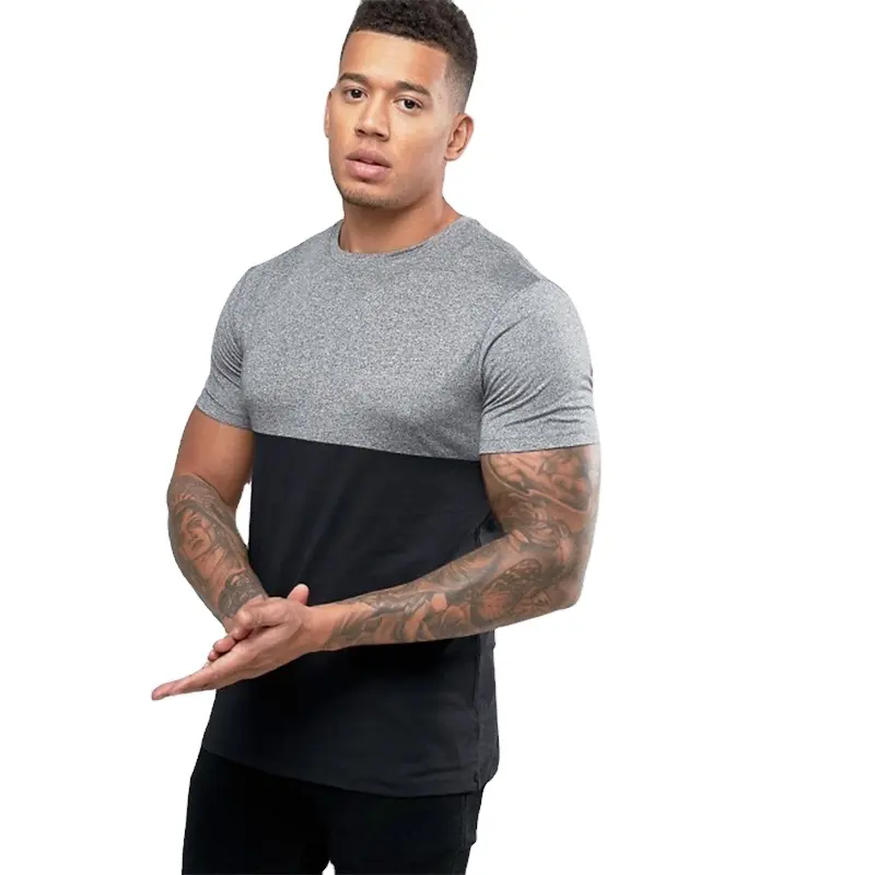 KY The latest new type of fitness clothes men's slim sports tshirt for men gym