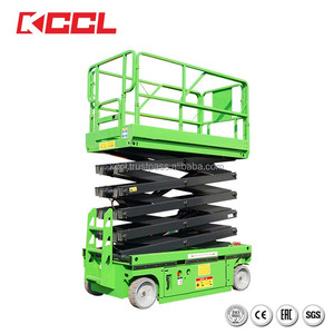Plataforma Elevadora de Tijera Eléctrica Autopropulsada KCCL de 12 m, Plataforma Hidráulica con Capacidad de 300 kg, Equipo de Construcción - Product Image 4