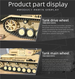 Allemand IV F Type 1/16 Modè<span class=keywords><strong>le</strong></span> militaire de char <span class=keywords><strong>moyen</strong></span> télécommandé Jouet pour enfants et hommes - Product Image 6