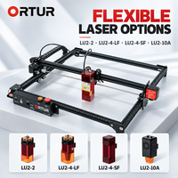 Machine de gravure laser à diode Ortur LM2 Pro S2 LU2-SF 10W pour atelier domestique, utilisation sur métal, bois, acrylique