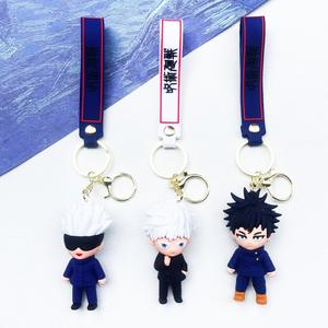Nouveaux porte-clés en silicone avec personnages d'anime japonais <span class=keywords><strong>Gojo</strong></span> Sarotu, Itadori Yuji, Fushiguro Megumi, Jujutsu Kaisen, pour enfants, cadeaux - Product Image 2