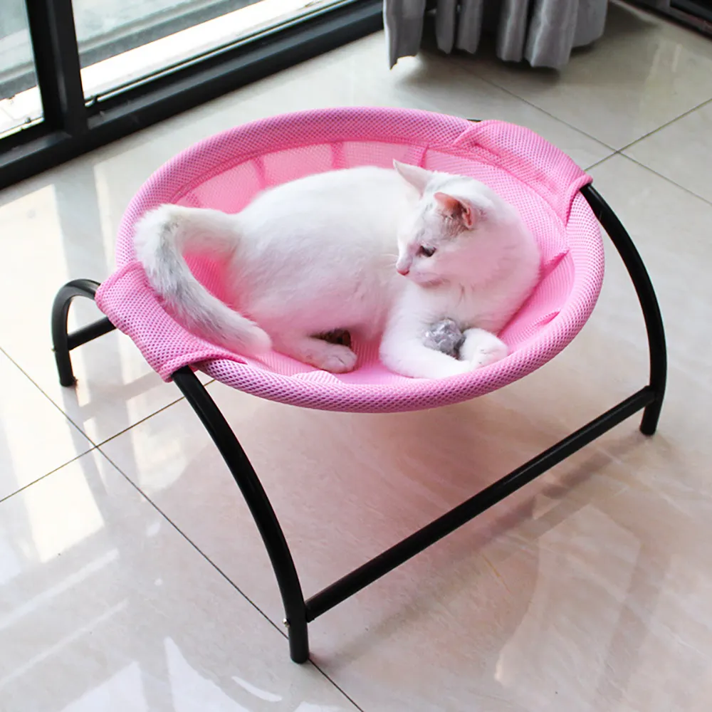 Staffa in metallo resistente in ferro rimovibile facile pulizia traspirante pet gatto amaca riposo gioco divertente gatto amaca letto