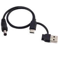 Cable de Carga Rápida USB-A/C DC 5V de 3.3 pies con Conductor de Cobre Puro, Cable de Alimentación para Ventilador, Luz LED, Router, Impresora, Enchufe de 3.5mm 5.5mm