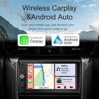 Autoradio double DIN SEMAITU 6,2 pouces pour tableau de bord de voiture, Android Auto/FM/Appel mains libres/USB/Émetteur FM, 6 mois
