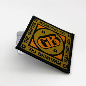 Parche tejido de poliéster personalizado para ropa, insignia tejida de marca con logotipo personalizado para uniforme - Product Image 5