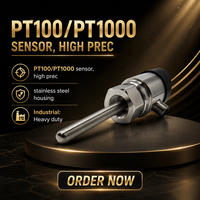 Meilleur prix pour un capteur et transmetteur de température numérique 4-20mA Pt100 avec sonde de 600 mm en acier inoxydable IP65 Riseon RST-01A