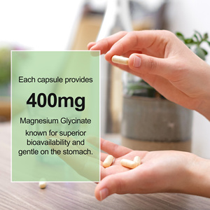 Suplemento de glicinato de magnesio para adultos 120 cápsulas veganas que apoyan el sistema nervioso mejora la calidad del sueño no para mujeres embarazadas - Product Image 6