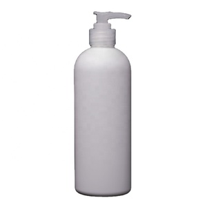 Plastic white bottles HDPE bullet round 650ml body lotion bottles with custom pumps