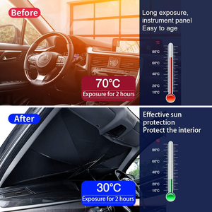 Car Windshield <b>Shade</b> Foldable Automotive UV Visor Car Umbrella Car Front <b>Window</b> Sunshades - Product Image 4