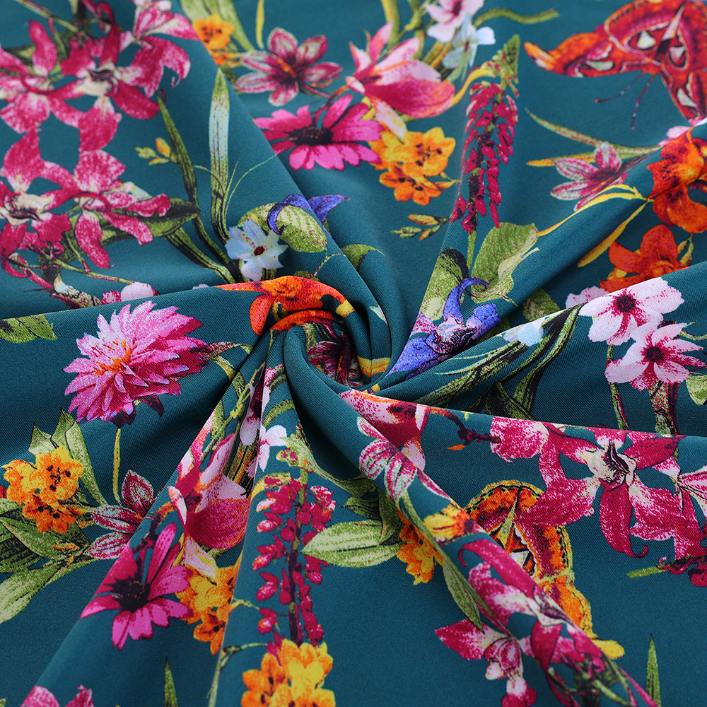 Высококачественный принт 95 хлопок 5 спандекс хлопок лайкра Джерси ткань для одежды низкий минимальный заказ