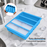 Moule en silicone multi-usages grande capacité à démoulage facile pour whisky, beurre, chocolat, pâtisserie, sans BPA, réutilisable, alimentaire