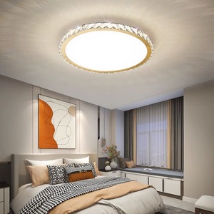 Plafonnier LED en cristal 2023 Élégant et moderne Luxe Luminaire de hall de 1 mètre avec corps de lampe en cuivre pour salon - Product Image 1