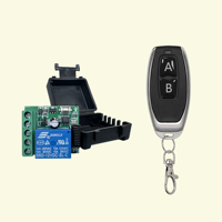 Kit de commutation à distance universel sans fil 433 MHz 315 MHz, ensemble de relais RF 12 V 433 MHz pour barrière automatisée et parking