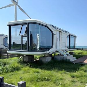 Casas de contenedores de acero prefabricadas de cápsulas espaciales móviles de proveedor de fábrica OEM/ODM para fácil movilidad, uso <span class=keywords><strong>en</strong></span> <span class=keywords><strong>camping</strong></span> <span class=keywords><strong>en</strong></span> hoteles de Vila a la <span class=keywords><strong>venta</strong></span> - Product Image 3