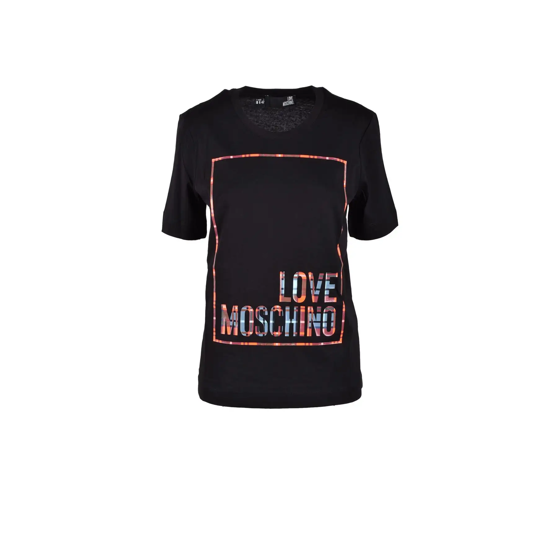 T-shirt Trendy Love Moschino con stampa cuore-comodo cotone elasticizzato-esprimi il tuo stile con raffinatezza giocosa