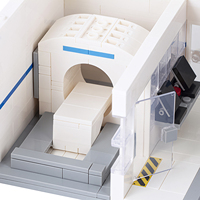 Sala de Tomografía Computarizada de la Serie Hospitalaria MOC City con 2 Computadoras, Modelo de Bloques de Construcción Educativos DIY, Regalos y Juguetes para Niños MOC4052