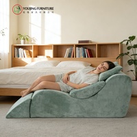 Großhandel Körperkurven-Lounge-Sofa mit Komprimierter Verpackung Yoga-Sofa Multi-Position Relax-Liegestuhl für Zuhause Länge 182cm