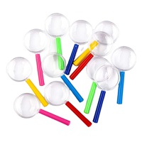 Promotional Magnifier Mini Plastic Portable Kids Handheld Magnifying Glass for Reading Gift