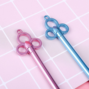 Stylo gel créatif en forme de clé, corps métallique 0,5 mm, papeterie de bureau et scolaire, impression UV - Product Image 5