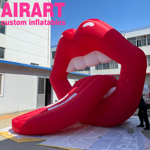 Modelo de boca inflable <span class=keywords><strong>gigante</strong></span>, 6 tipos, beso inflable, labios rojos inflables para escenario - Product Image 4