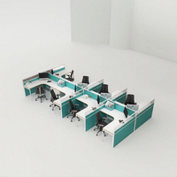 Postes de travail en L, bureaux, mobilier de bureau moderne, cloisons insonorisées, cloisons de bureau modulaires, murs de séparation