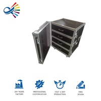 Flight case multifonctionnel avec tiroirs pour la production, étui de protection personnalisé pour événements