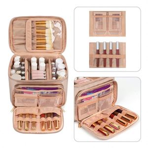 BSCI Factory Portable Travel <b>Makeup</b> Bag for Women with <b>Makeup</b> <b>Brush</b> Compartment Stylish <b>Makeup</b> Bag Organizer Cosmetic <b>Case</b> - Product Image 4