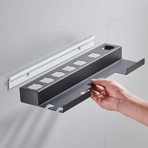 Soporte <span class=keywords><strong>Airwrap</strong></span> montado en la pared, organizador de <span class=keywords><strong>accesorios</strong></span> de hierro rizado, instalación sin perforación, soportes de almacenamiento para baño en casa - Product Image 4