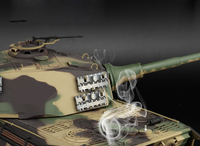 Tank militaire RC Henglong 3888A-1 1/16 en métal, électrique, combatant, allemand, King Tiger, fumée, balles BB, batterie Lipo 7.4V, 30m